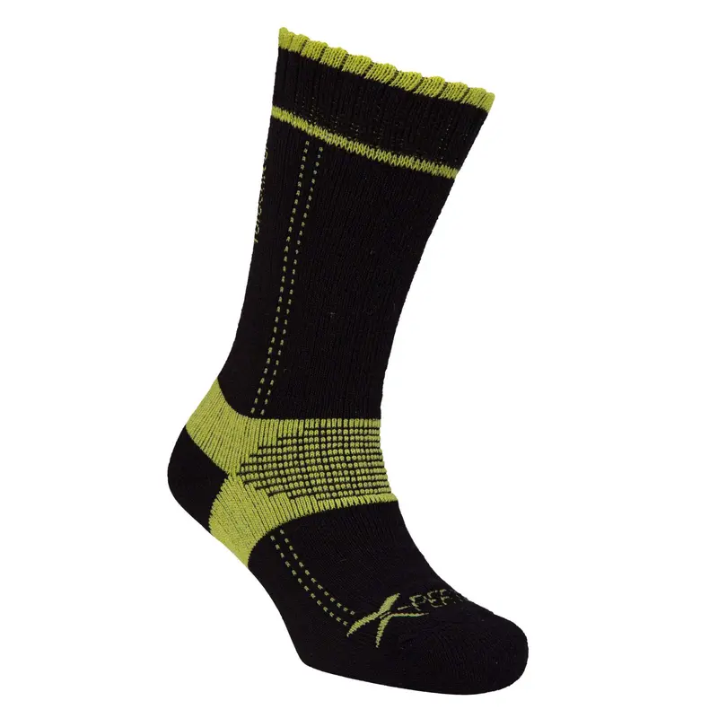 At3819 Xpert Lo-Cut Safety Sock – Black & Lime 1
