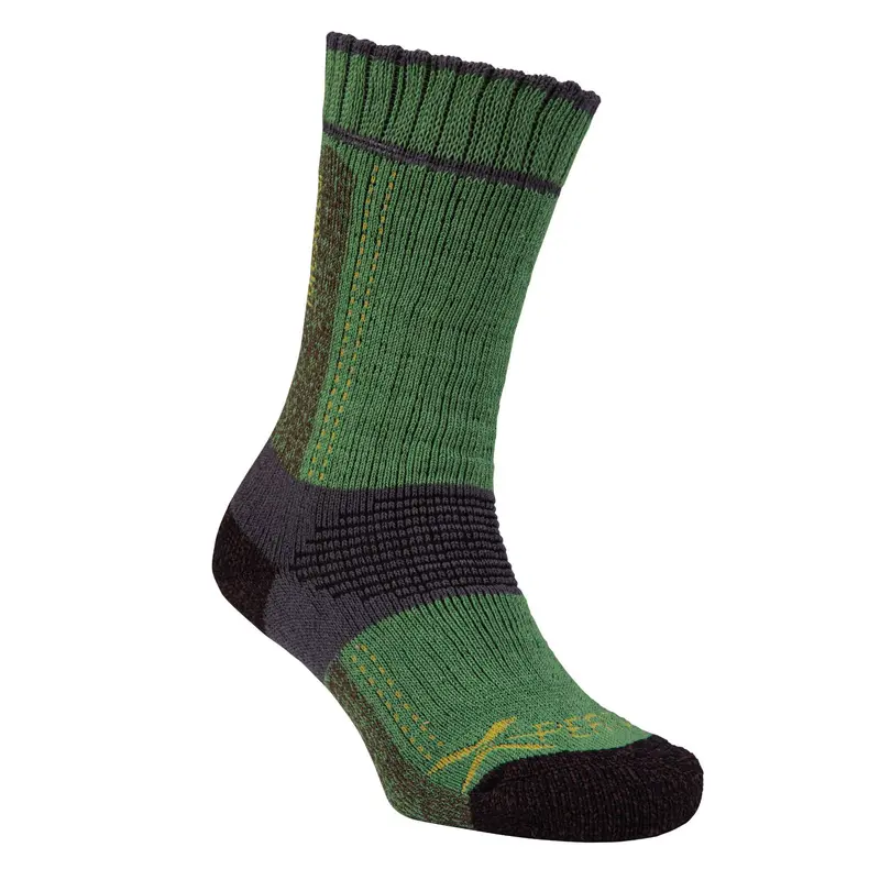 At3820 Lo Sock Xpert In Olive And Yellow 1