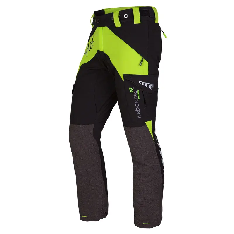 At4010(F) Women’S Chainsaw Pants – Class 1 A Protection, Lime 1