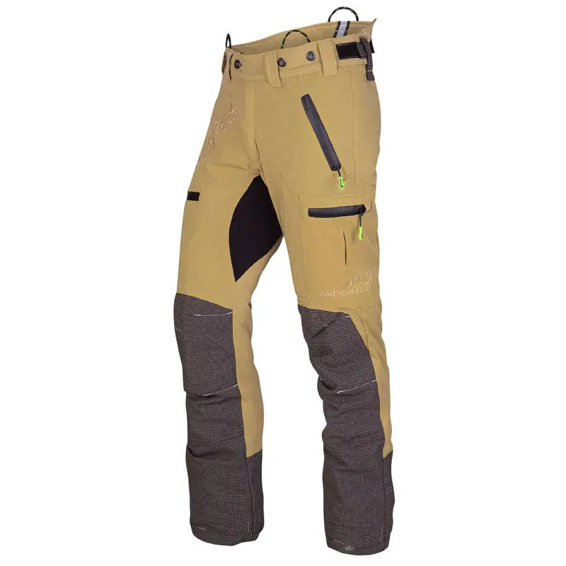 At4070 Breatheflex Pro Chainsaw Safety Pants – Class 1 C-Rated, Beige 1