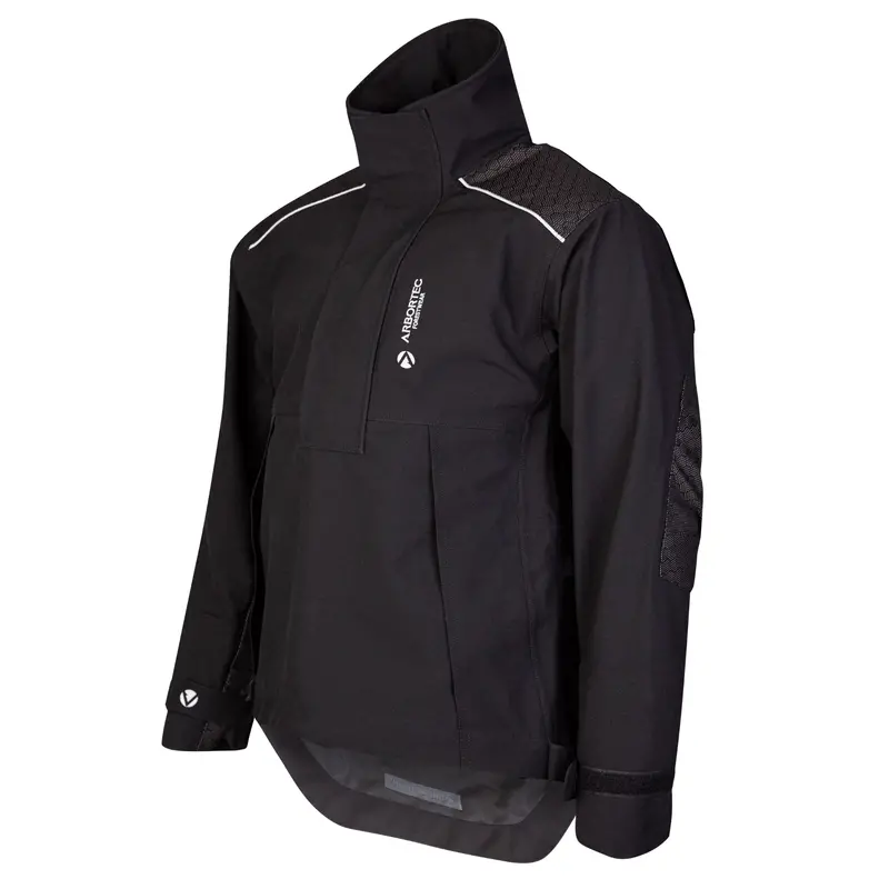 At4460 Heavy-Duty Half-Zip Breathable Work Jacket – Black 1
