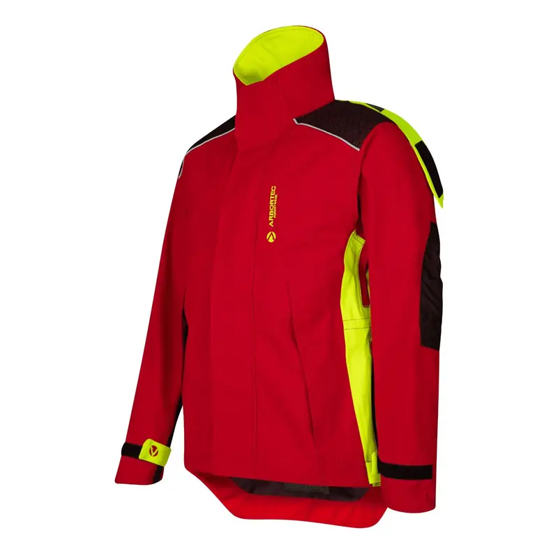 At4480 Heavy-Duty Full-Zip Waterproof Jacket – Red 1