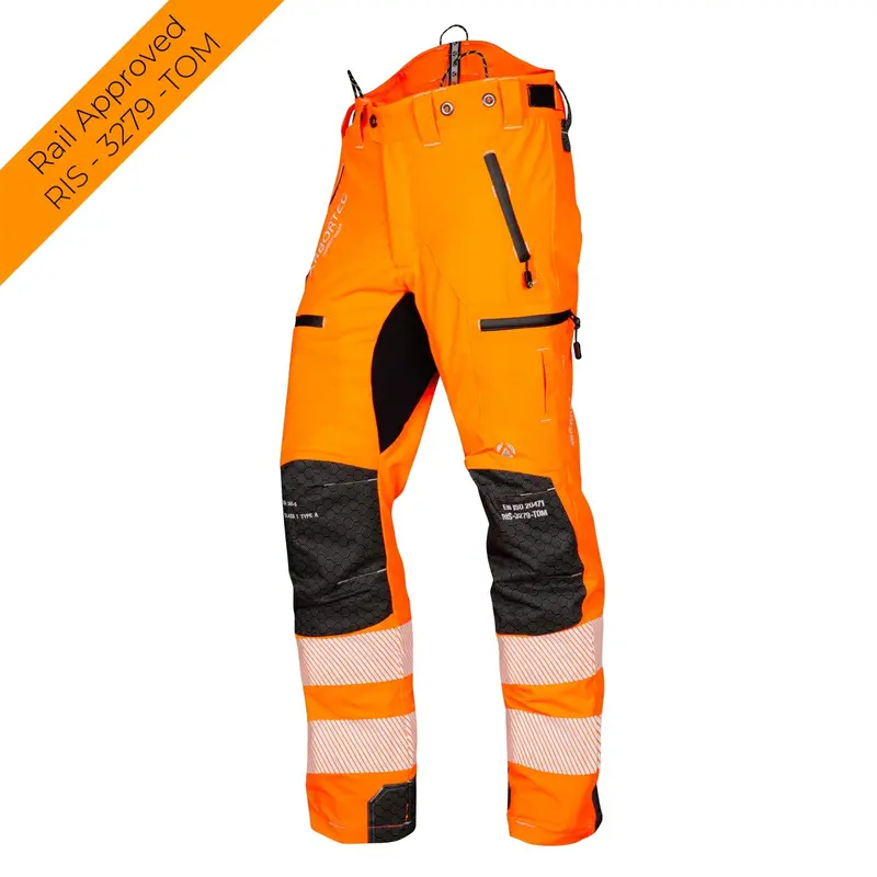 Athv4060 Breatheflex Pro Chainsaw Trousers (Design A, Class 1) – Hi-Vis Orange 1