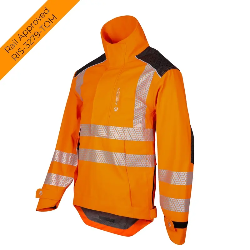 Athv4460 Heavy-Duty Half-Zip Waterproof Hi-Vis Jacket – Orange 1
