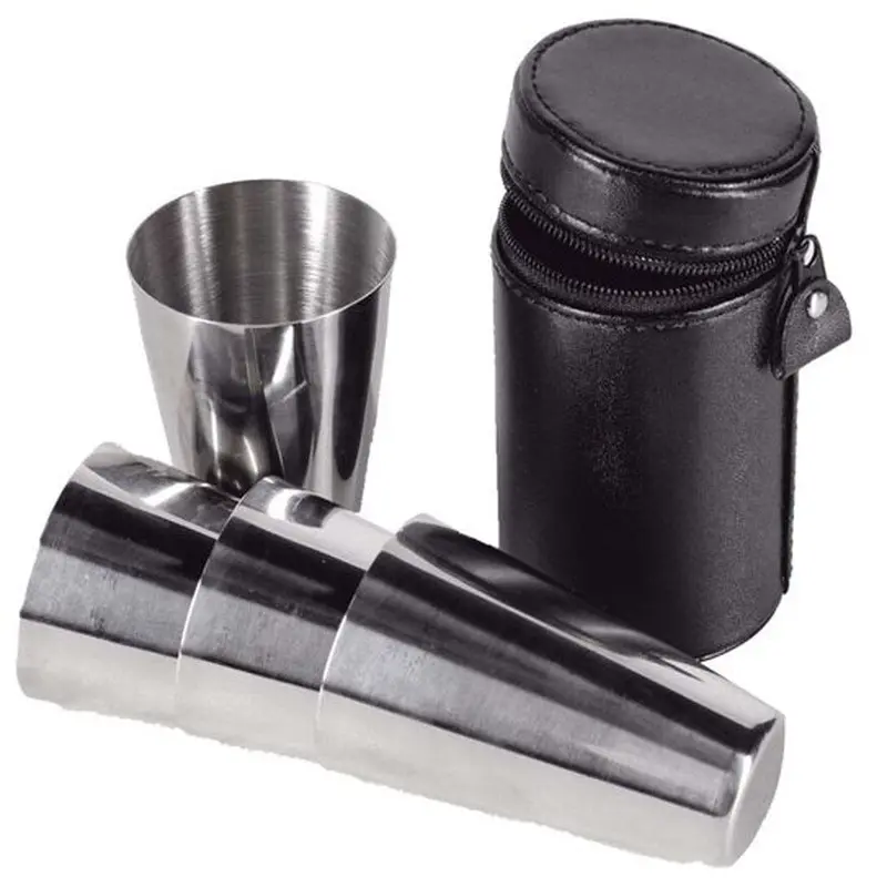 Bisley 2Oz Stainless Steel Cup Set (4-Piece) 1