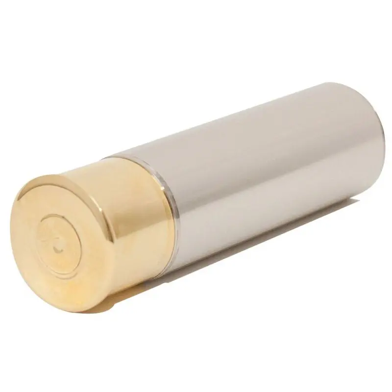 Bisley Cartridge-Shaped Pewter Flask 1