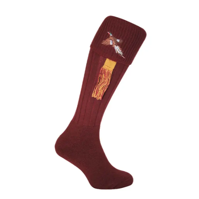 Bisley Embroidered Pheasant-Themed Christmas Stockings 1