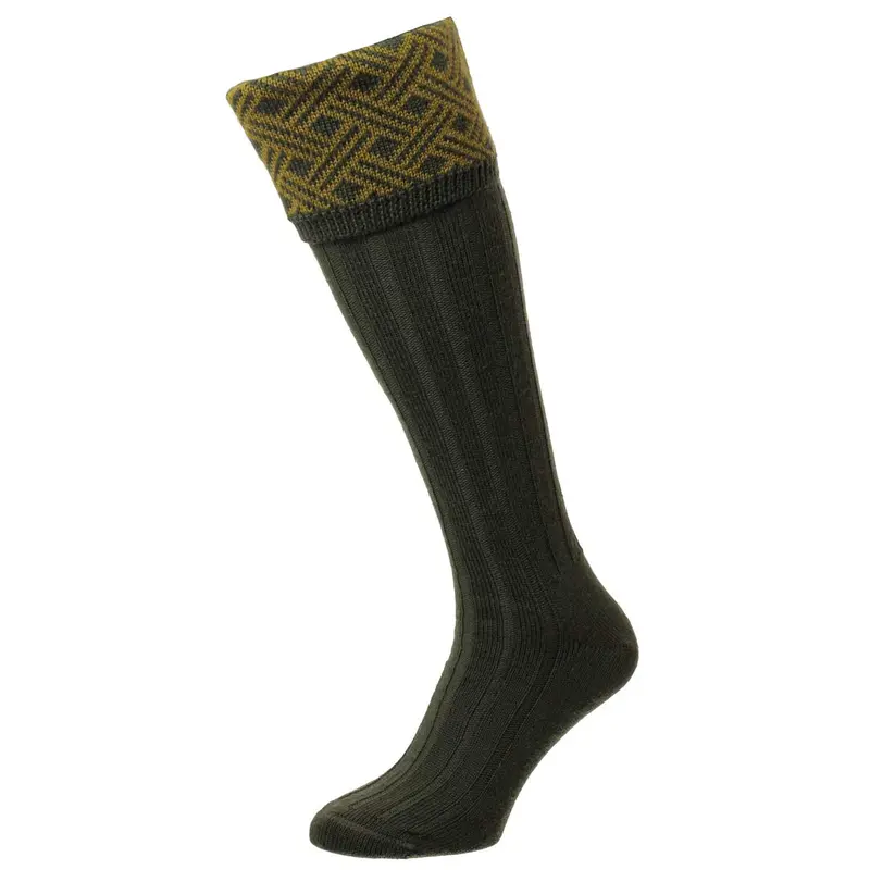 Bisley Langton Lattice Jacquard Design Shooting Socks 1
