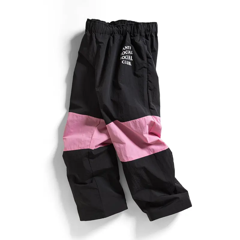 Black And Pink Track Pants 1
