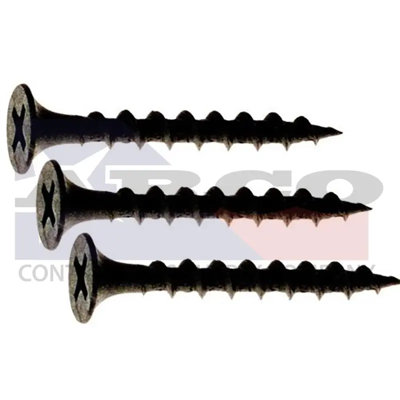 Black Coarse-Thread Framing Screw: #8 × 2.5 Inches – 2,500-Pack 1
