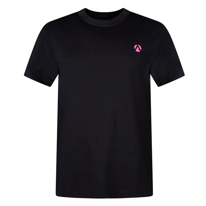 Black Short-Sleeve Crewneck T-Shirt – Pink Ais/Lttl Logo 1