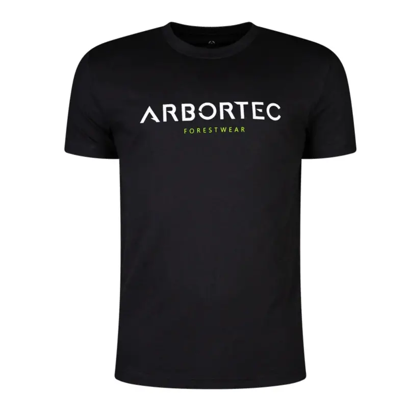 Black Short-Sleeve Crewneck T-Shirt – White Awl Logo 1