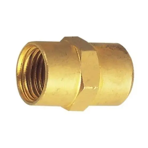 Brass Female-To-Female Socket – Threaded Coupling For Pipe Alignment 1