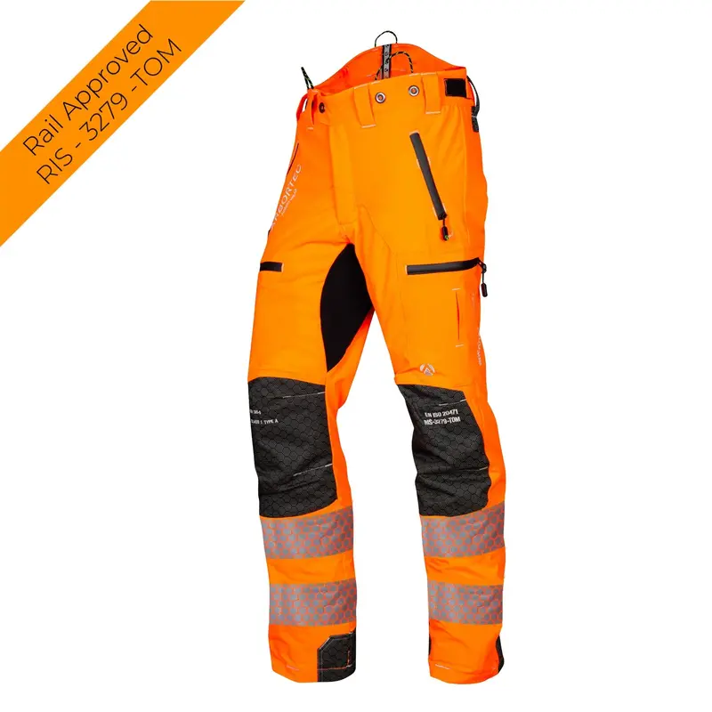Breatheflex Pro Athv4065 Rail-Spec Trousers – Class 2, Design A, Hi-Vis Orange 1