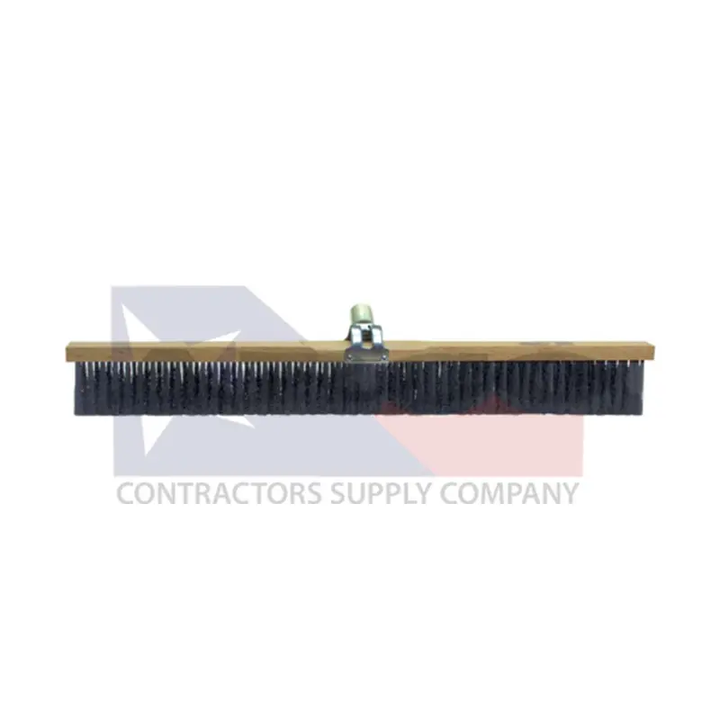Cc255 30" Wood-Finish Broom – Stiff Nylon Bristles, Comfort-Grip Handle 1