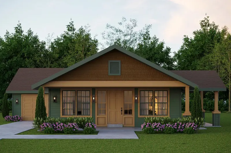 Charming 2-Bedroom Traditional Home With Open Floor Plan And Porch 1