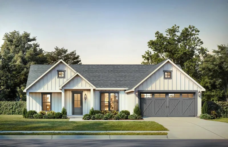 Charming Modern Farmhouse: 1,473 Sq Ft, Three Bedrooms, Two Bathrooms, And Balanced Proportions 1