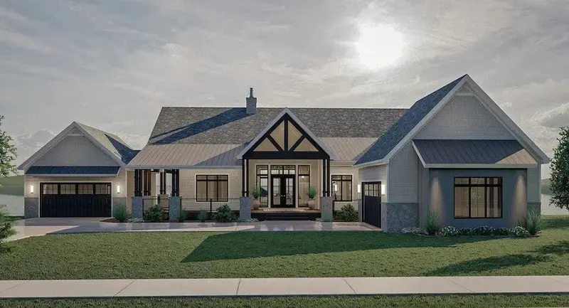 Contemporary 3-Bedroom Residence With Outdoor Fireplace And Gourmet Pantry 1