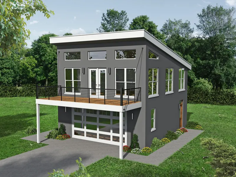 Contemporary Adu With Private Balcony And Two-Car Garage | 1,141 Sq Ft Efficient Living Space 1