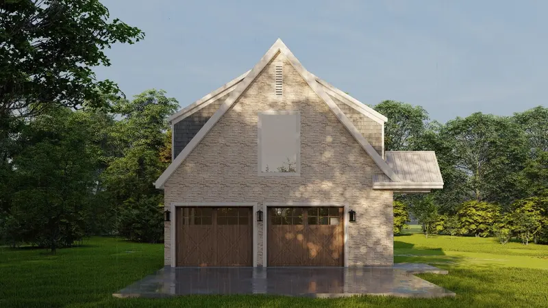 Contemporary Two-Bedroom House Featuring Attached Garage And Loft Living Space 1