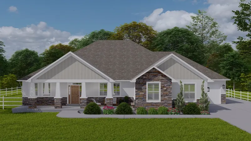 Craftsman-Inspired Home: Three-Car Garage, Basement, And 2,343 Sq Ft Of Balanced, Timeless Design 1