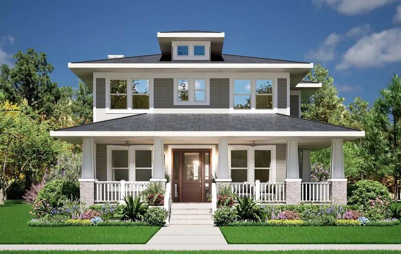 Craftsman-Style Home With Bonus Space | 4 Bedrooms | 3,245 Sq Ft Architectural Design 1