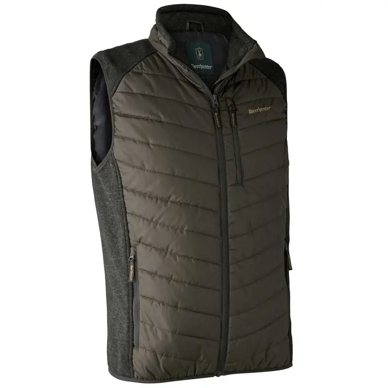 Deerhunter Moor Quilted Waistcoat With Knit Panels 1