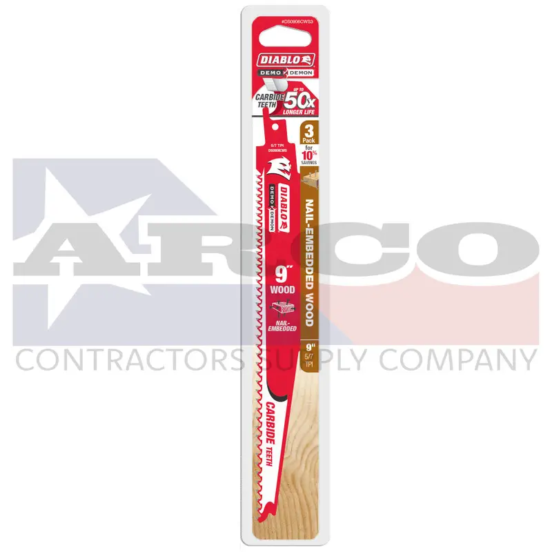 Dewalt Carbon Steel Reciprocating Blades – 9-Inch, 6 Tpi, Pack Of 3 1