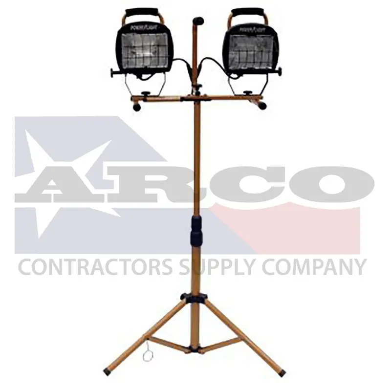 Dual 1000-Watt Portable Work Light With Adjustable Stand 1