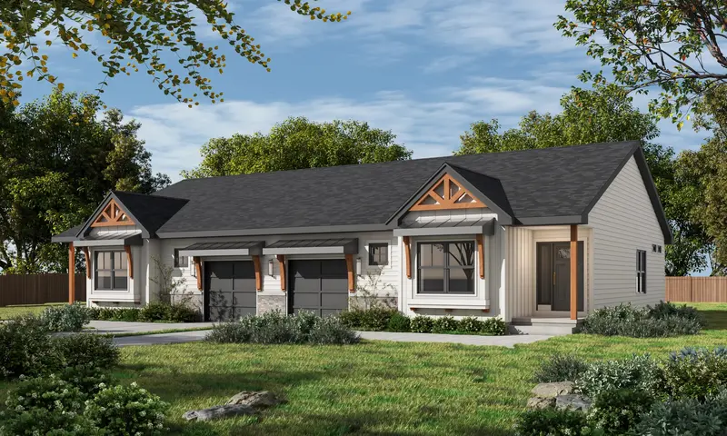 Dual-Unit Modern Farmhouse Duplex: Two Self-Contained 2-Bed/2-Bath Residences With Individual Garages (1,285 Sq Ft Each) 1