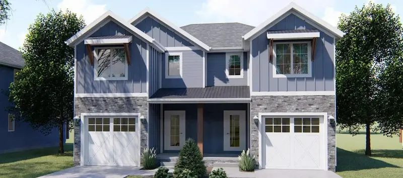 Duplex-Style Family Home: Dual Living Spaces For Extended Households 1