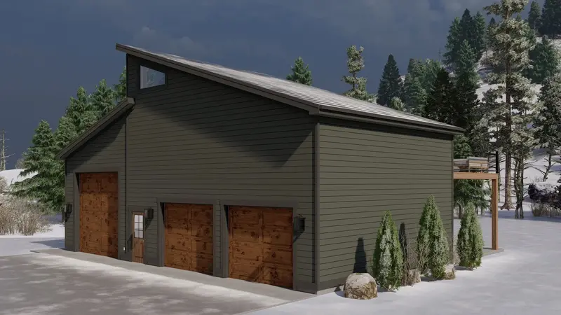 Elegant Carriage House Design With Oversized Garage And Self-Contained Master Suite 1