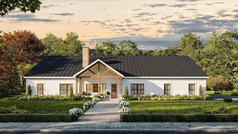 Expansive Barndominium Layout | 4 Beds, 3.5 Baths | 2,866 Sq Ft Featuring Workshop & Covered Porches 1