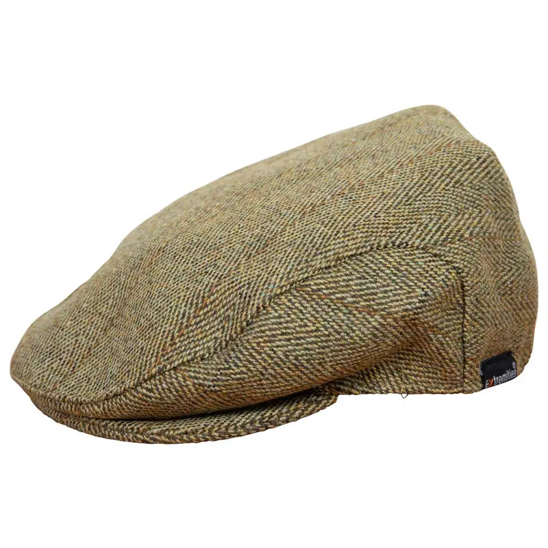 Extremities Woburn Flat Cap In Traditional Tweed 1