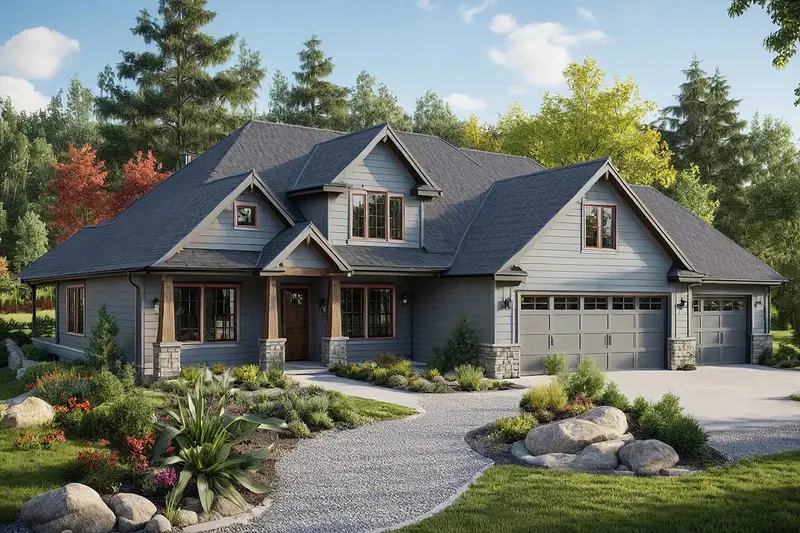 Family-Oriented Residence — 2,208 Sq Ft, Three Bedrooms, Great Room, Bonus Space, And Porch 1