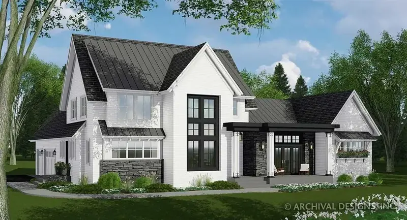 Four-Bedroom Architectural Plan Emphasizing Graceful Proportions And Livability 1
