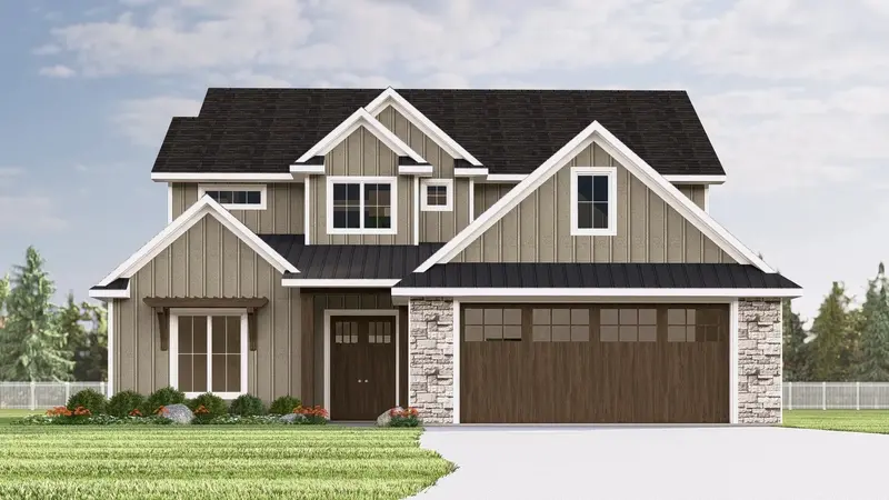 Four-Bedroom Home With Bonus Area, Covered Porch, And Spacious Primary Closet 1