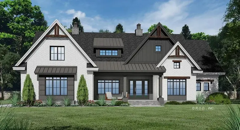 Four-Bedroom Modern Farmhouse With Adaptable Upper-Level Bonus Area 1