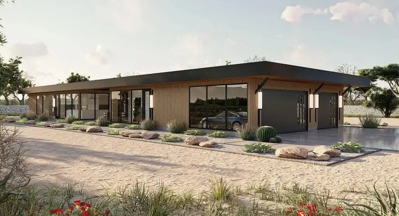 Four-Bedroom Modern Home With Side-Entry Garage And Streamlined Exterior 1