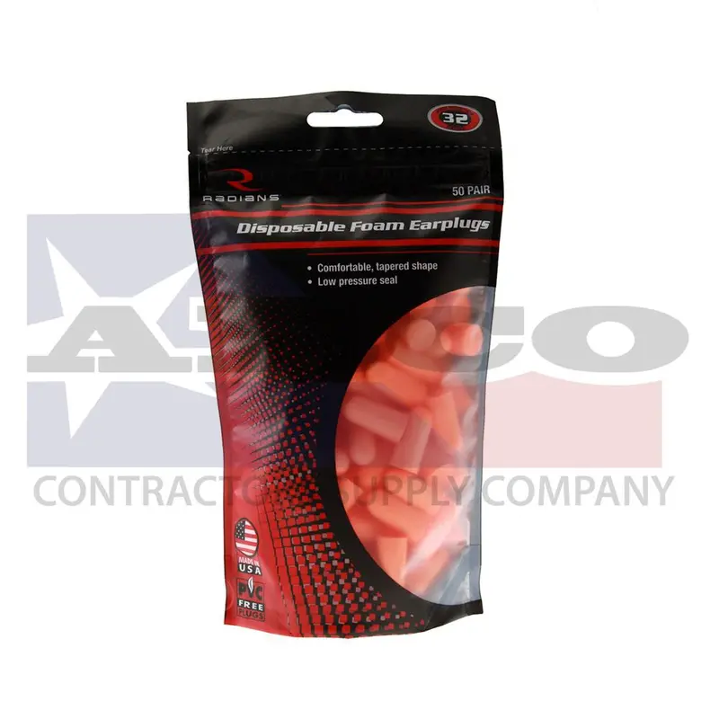 Fp70 Bullet-Style Foam Earplugs – Pack Of 50 Units 1