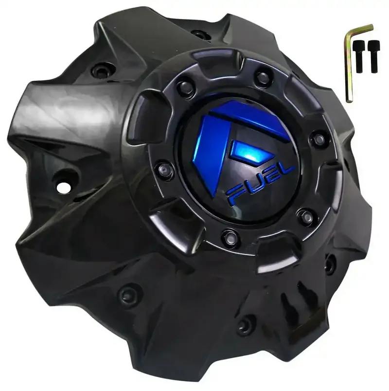 Fuel Off-Road 1001-63Gbk 5/6-Lug Black-And-Blue Wheel Center Cap 1