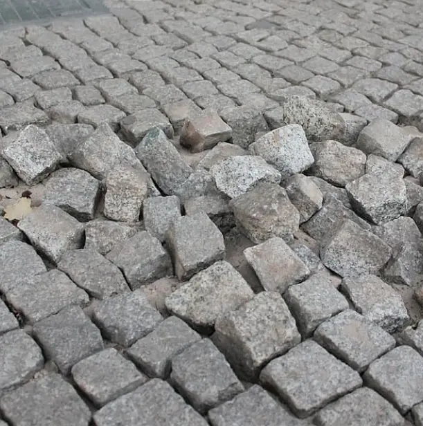 Geometric Cubed Cobblestone Pavers 1