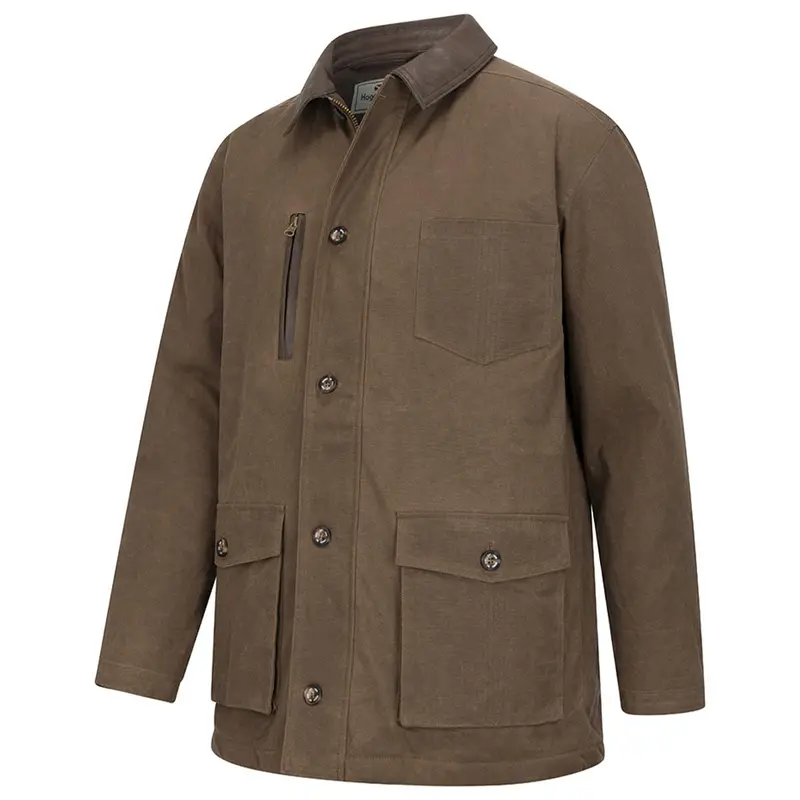 Hoggs Of Fife Balerno Traditional Waxed Canvas Barn Coat 1