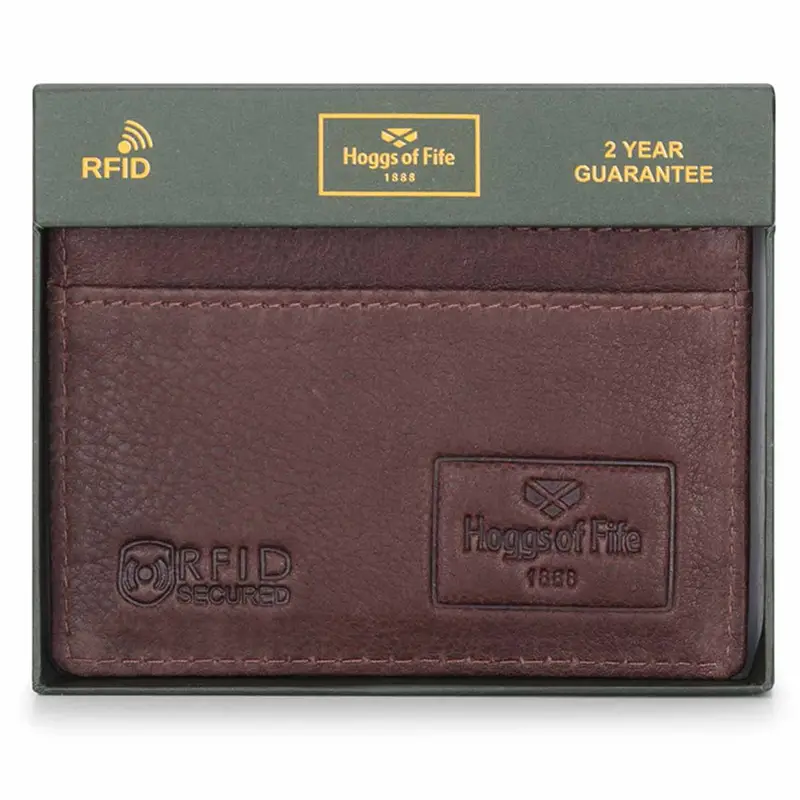 Hoggs Of Fife Monarch Leather Slim Credit Card Holder 1
