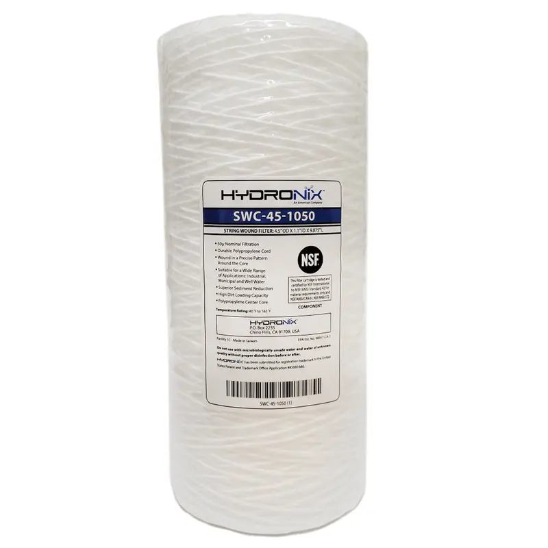 Hydronix Swc-45-1050 10-Micron String-Wound Sediment Filter 1