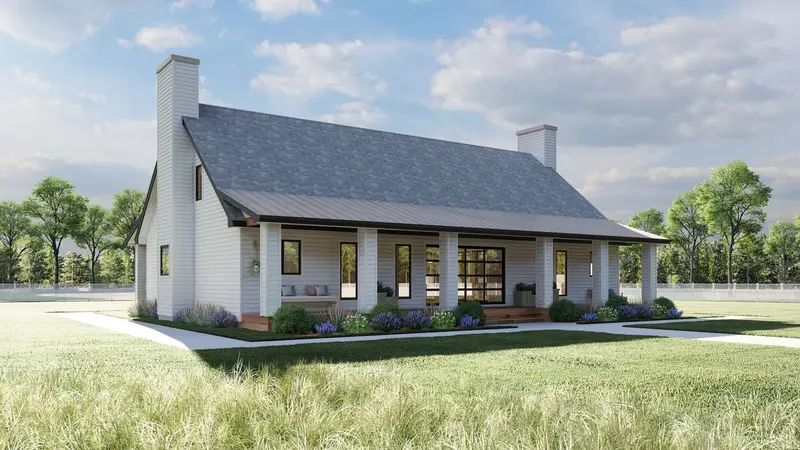 Innovative Dogtrot Farmhouse: Three Bedrooms, 3.5 Baths, And 2,758 Sq Ft Of Indoor-Outdoor Connected Living 1