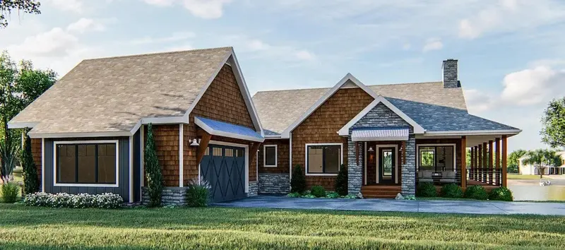 Intimate 2-Bedroom House Plan: 1802 Sq Ft Of Balanced, Thoughtful Living Space 1