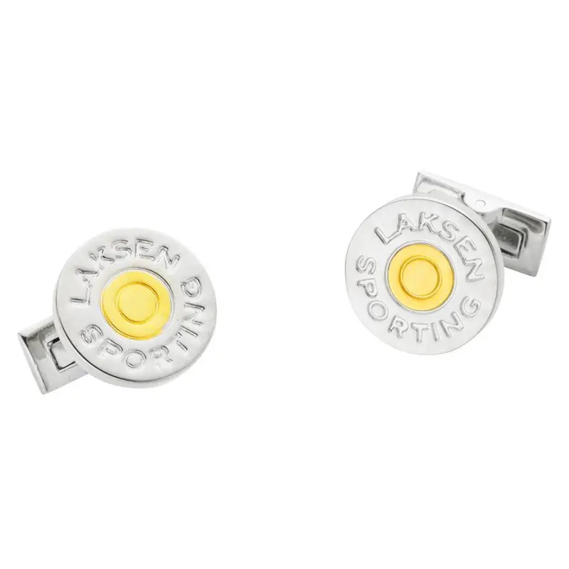 Laksen Cartridge Cap–Style Engraved Cufflinks 1