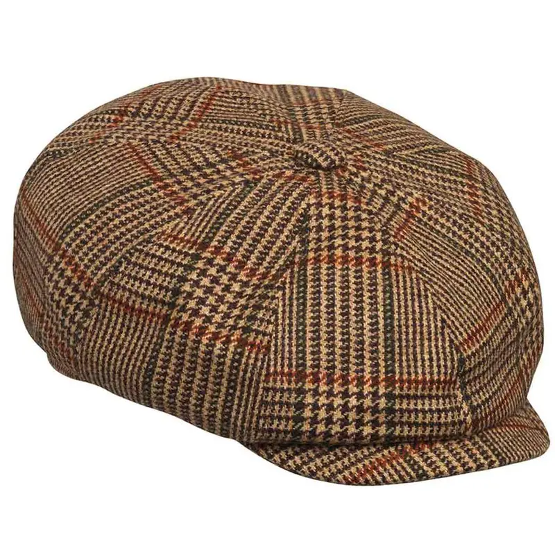 Laksen Cavendish Tweed Baker Boy Cap 1