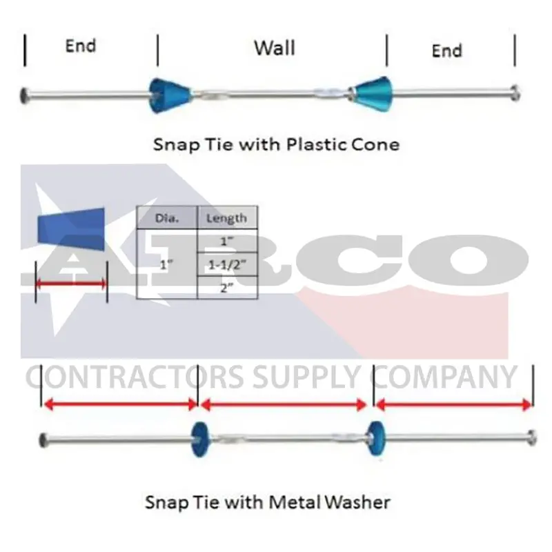 Lec Standard Snap Tie – 8 Inch Length 1